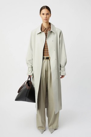DIA CAR COAT - OYSTER