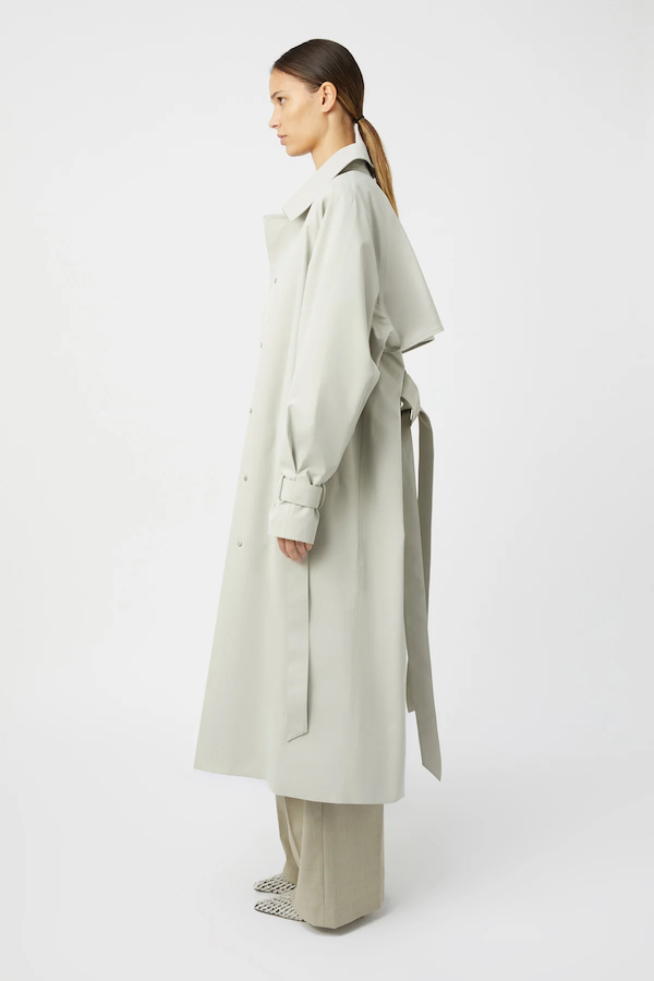 DIA CAR COAT - OYSTER