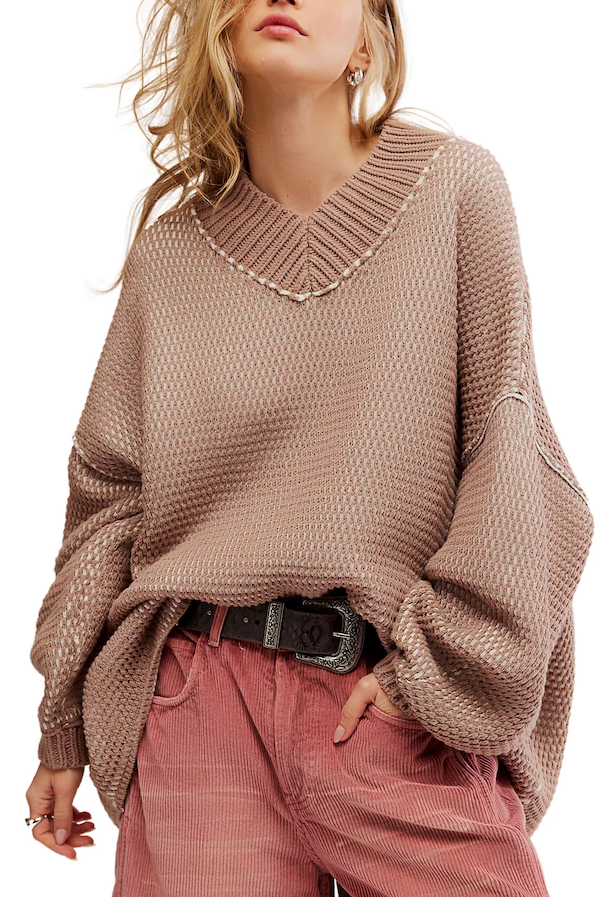 MAISIE SWEATER - STUCCO COMBO