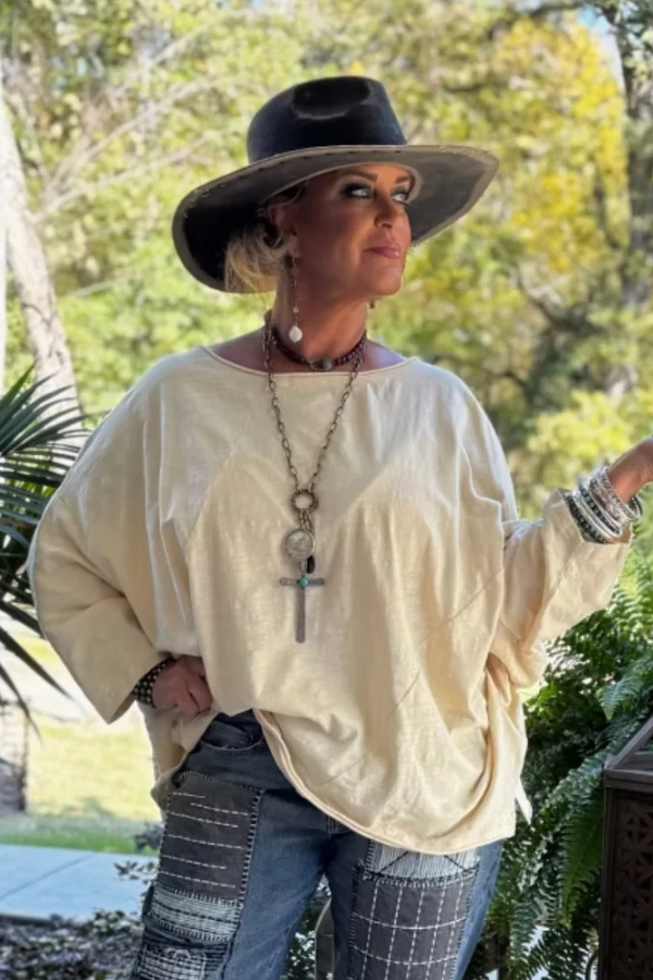 BE FREE TOP - OATMEAL