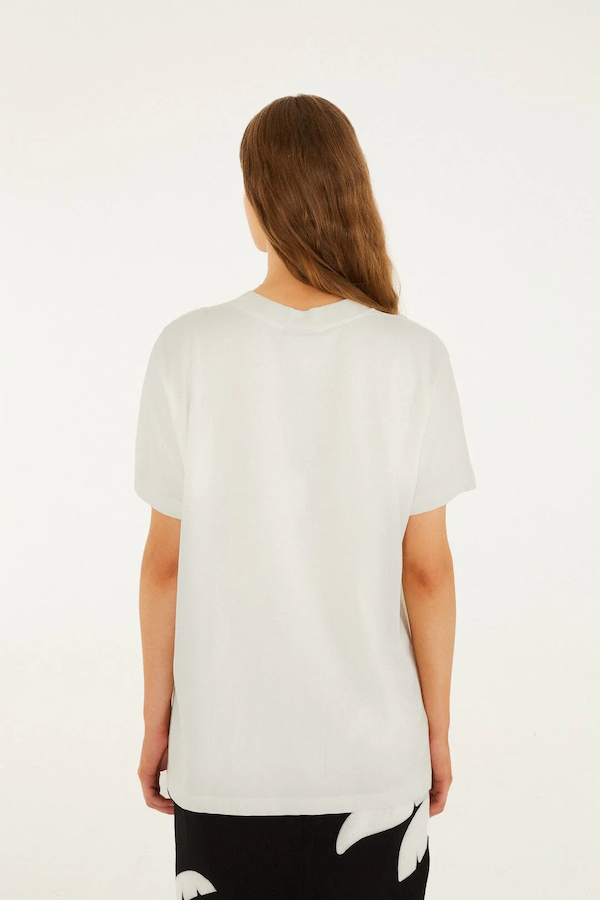 LANDSCAPE CARIOCA OFF-WHITE RELAXED T-SHIRT