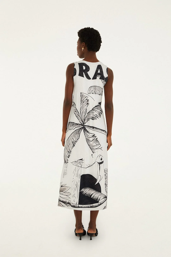 COME TO BRASIL PATCH DRESS