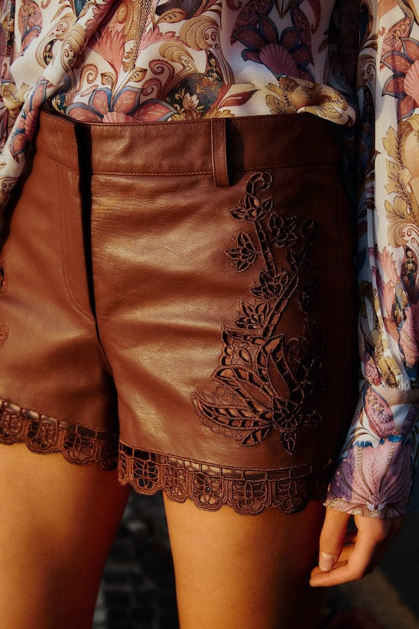 RICHILIEU CARAMEL LEATHER SHORT