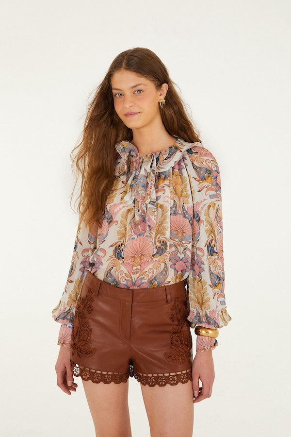 RICHILIEU CARAMEL LEATHER SHORT