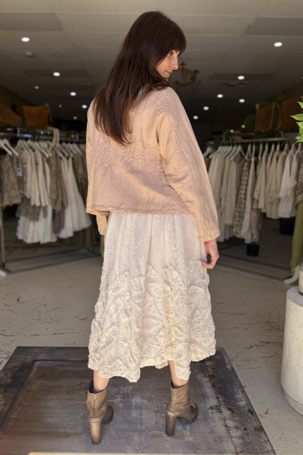 LEAF SKIRT - ALABASTER
