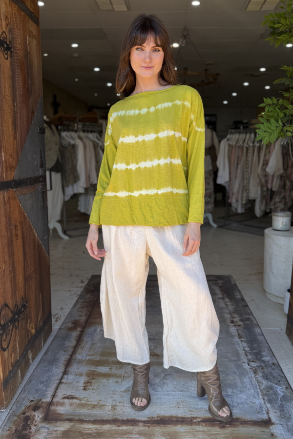 AGNES TEE TIE DYE - PEAR STRIPE