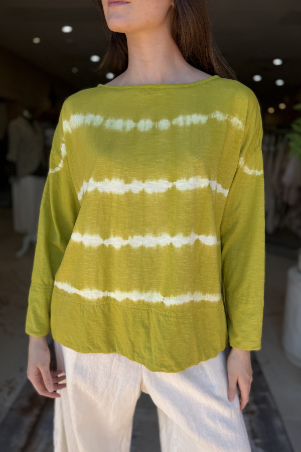 AGNES TEE TIE DYE - PEAR STRIPE