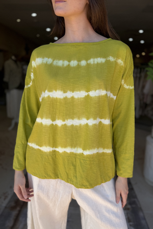 AGNES TEE TIE DYE - PEAR STRIPE