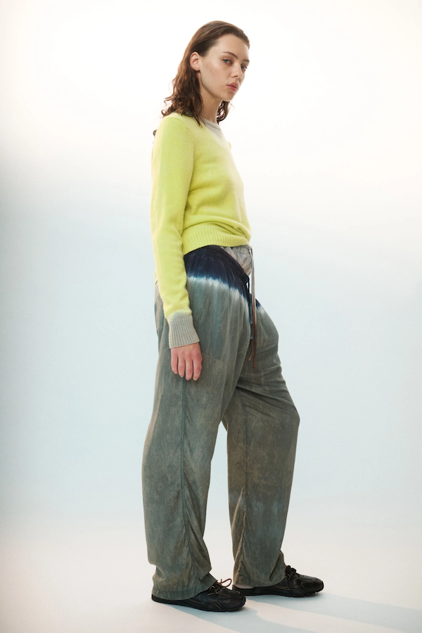RELAXED SILK PANTS - SLATE