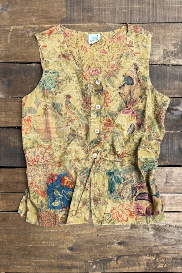 ENCHANTED FIELDS TANK - OLIVE