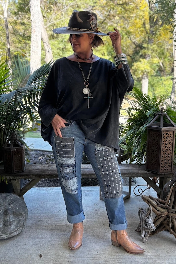 BE FREE TOP - VINTAGE BLACK