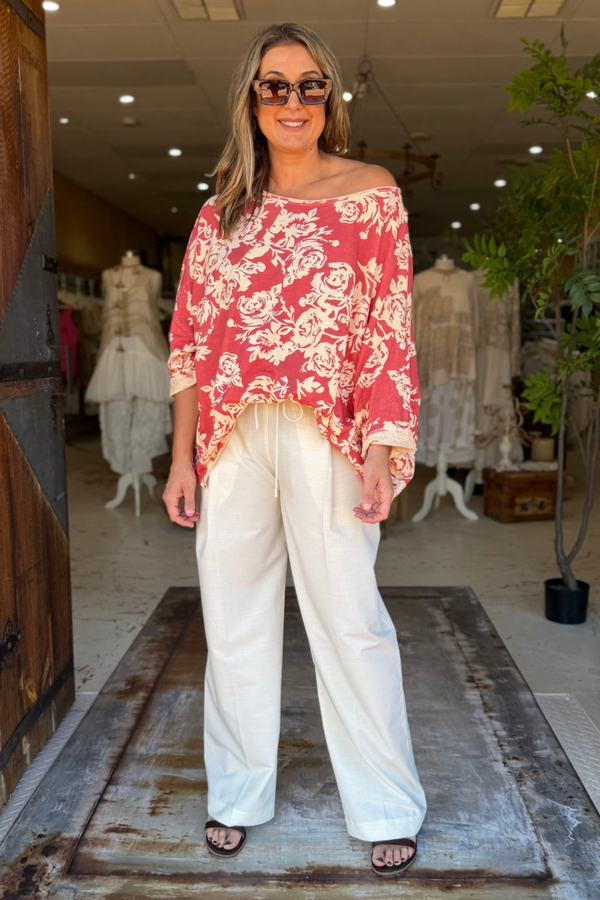 BE FREE TOP - BED OF ROSES