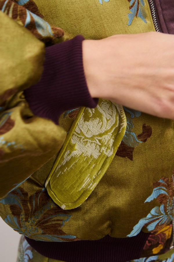 ADRIANA JACQUARD BOMBER JACKET