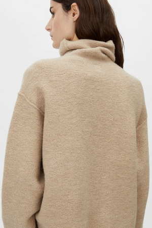 ROHAN FUNNEL NECK SWEATER - OATMEAL MELANGE