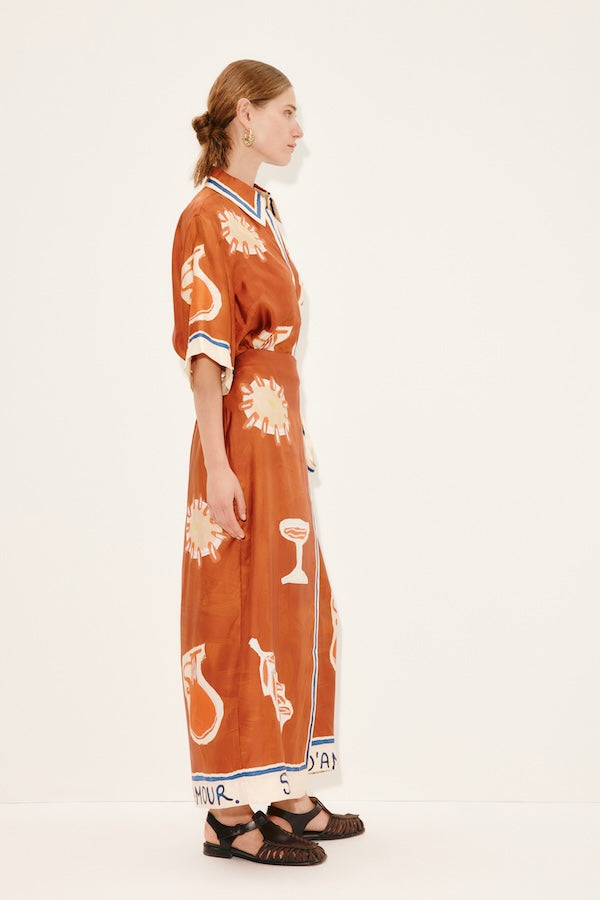 SOLEIL D'AMOUR SILK SARONG SKIRT