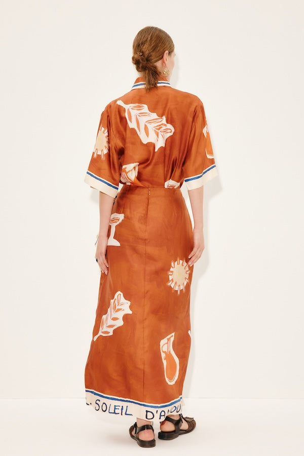 SOLEIL D'AMOUR SILK SARONG SKIRT