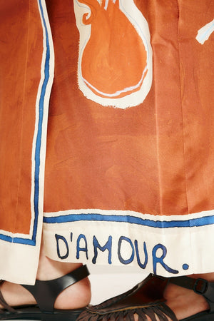 SOLEIL D'AMOUR SILK SARONG SKIRT