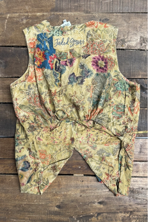 ENCHANTED FIELDS TANK - OLIVE