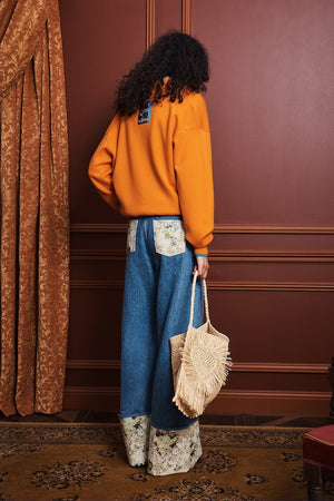 CLAUDIA TANGERINE KNIT POLO
