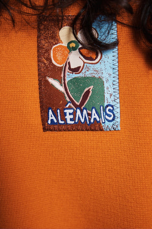 CLAUDIA TANGERINE KNIT POLO