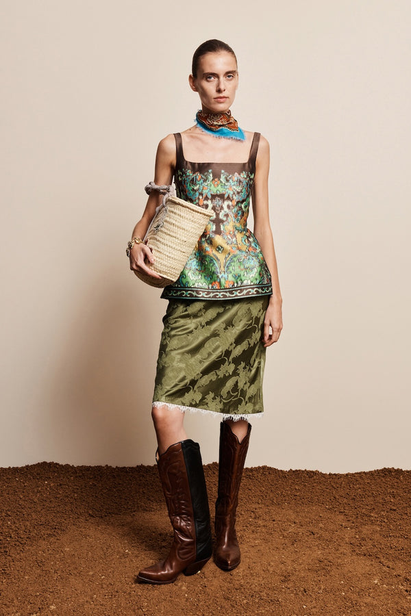 WINIFRED BIAS SLIP SKIRT