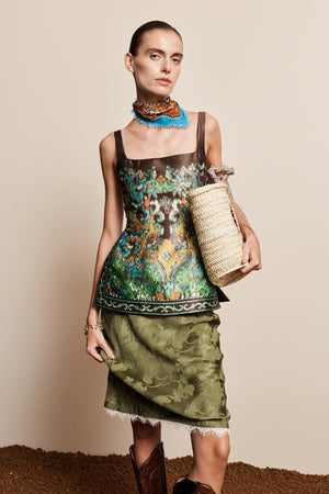 WINIFRED BIAS SLIP SKIRT