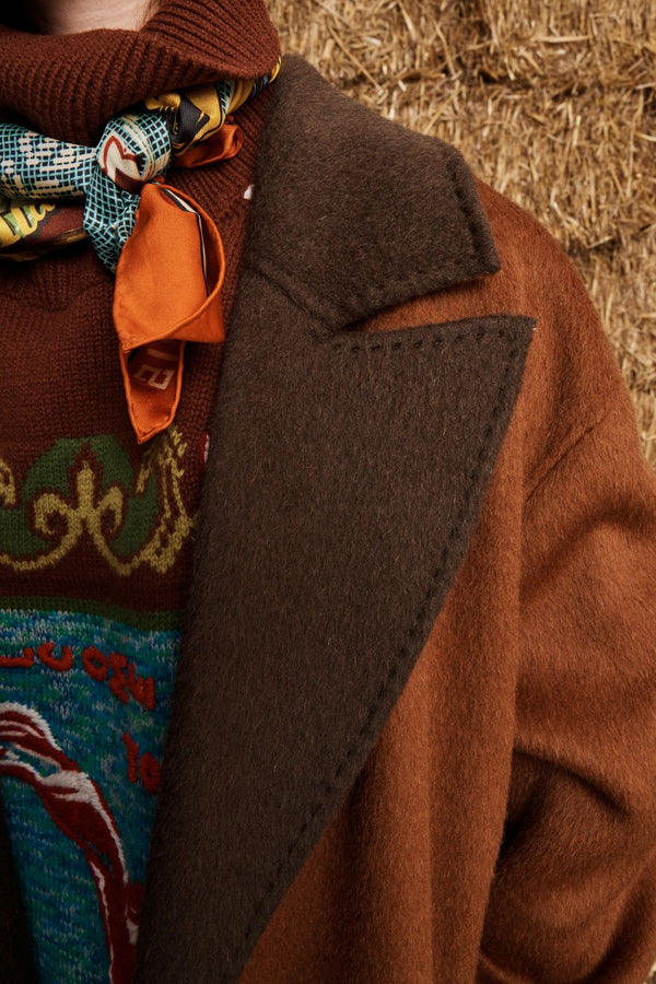 SABLE APPLIQUE COAT