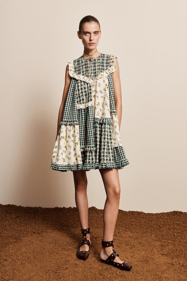 OUTRIDER SEERSUCKER MINI DRESS