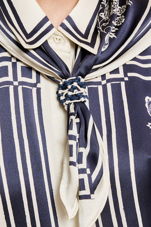 BANDERRA SCARF SILK SHIRT