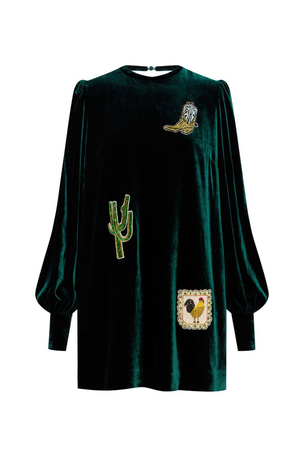 EARLE EMBELLISHED MINI DRESS