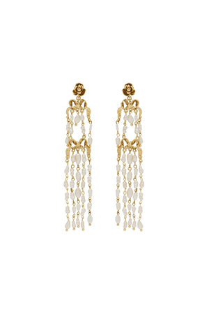 DJANGO BOW AND PEARL DUSTER EARRINGS