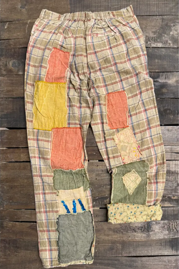 TRAVELING ON PANTS - PATCHED TOGETHER