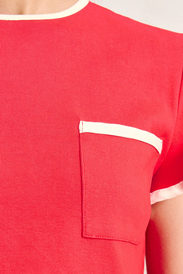 BONETTA CROP TEE - RED