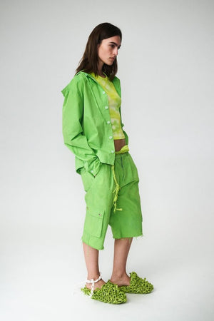 CANVAS SHORTS - PARAKEET