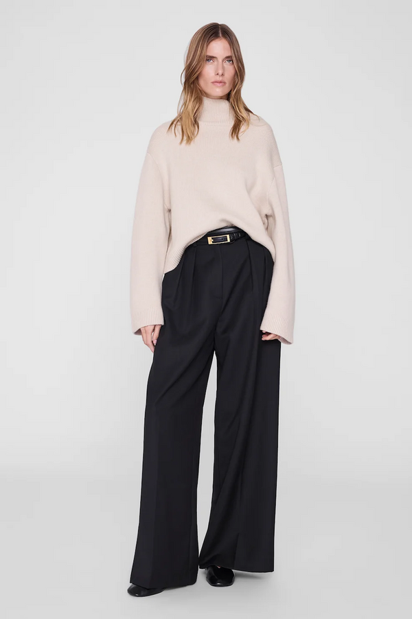 ALMA TURTLENECK SWEATER - BEIGE