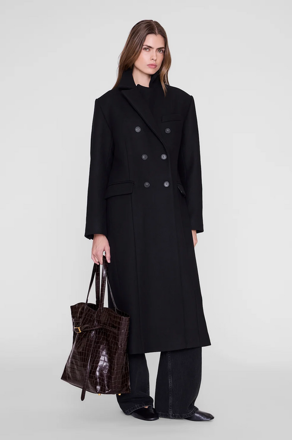 ELLY TOTE EMBOSSED - DARK BROWN