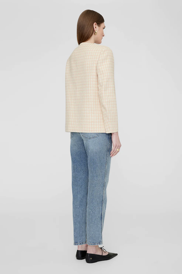 JANET JACKET - CREAM AND PEACH