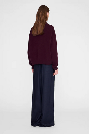 LEE POLO SWEATER - FIG