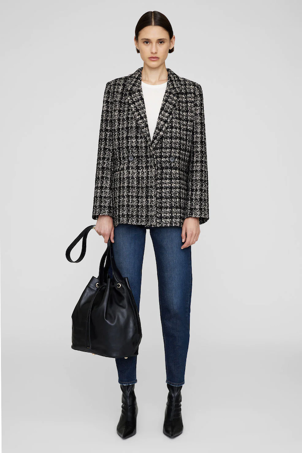 Hilary tan houndstooth sales jacket