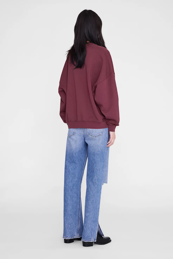 MILES SWEATSHIRT LETTERMAN - FIG