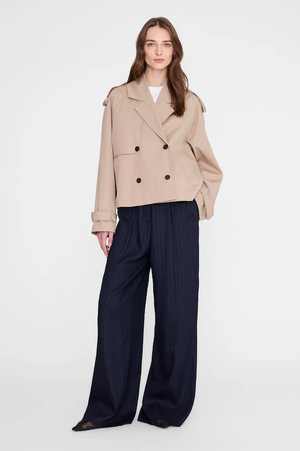 RICKIE CROPPED TRENCH - BEIGE