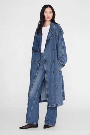 RICKIE MAXI TRENCH - CABANA BLUE
