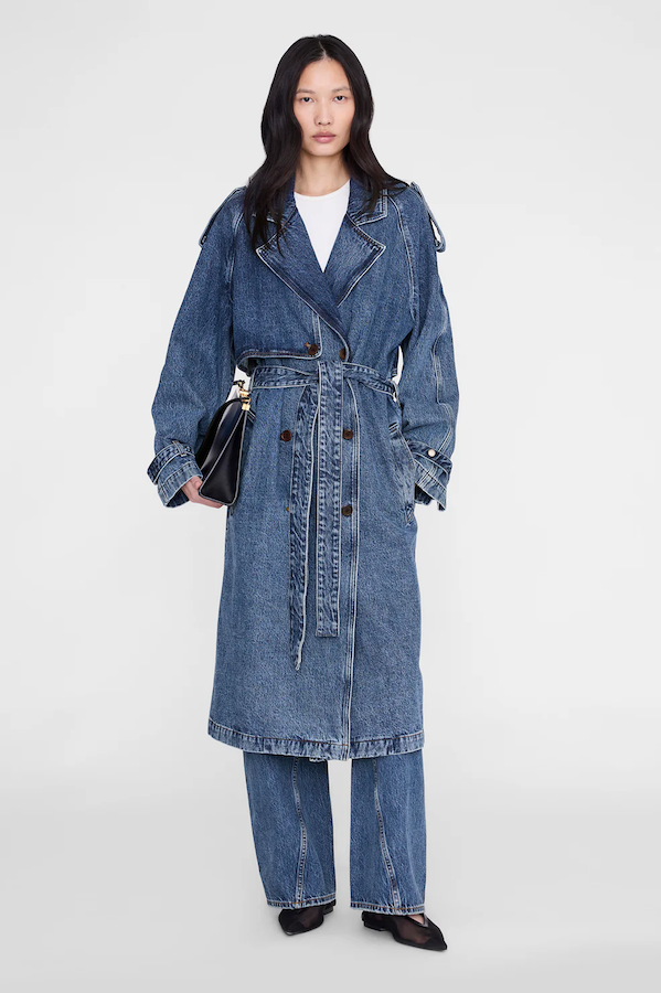 RICKIE MAXI TRENCH - CABANA BLUE