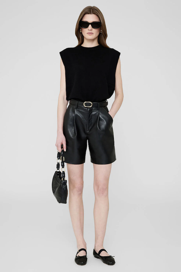 SMALL SIGNATURE LINK BELT - BLACK WITH GOLD