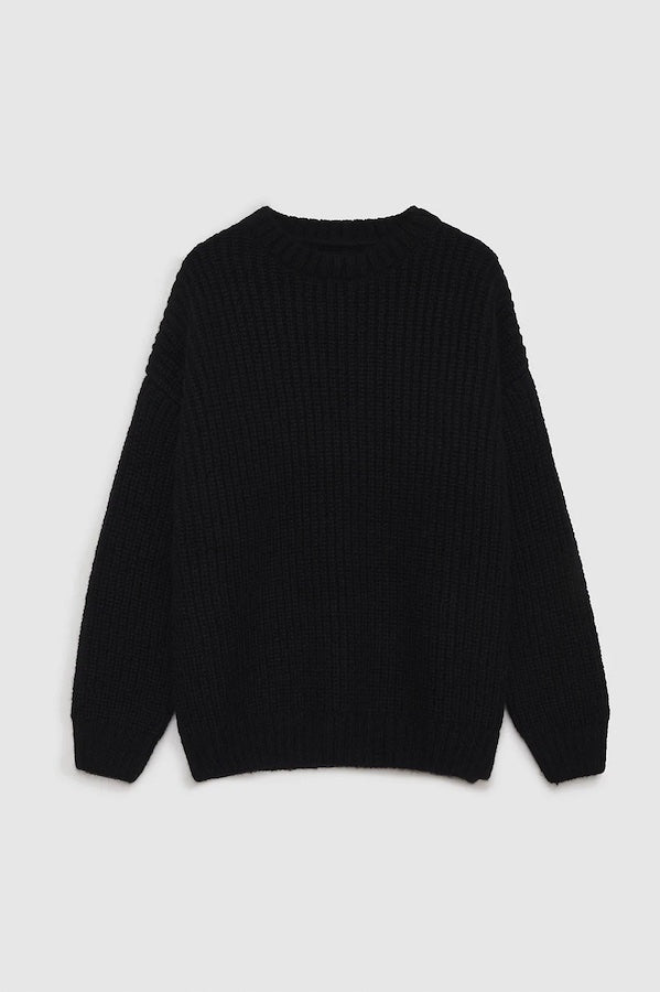 SYDNEY CREW SWEATER - BLACK