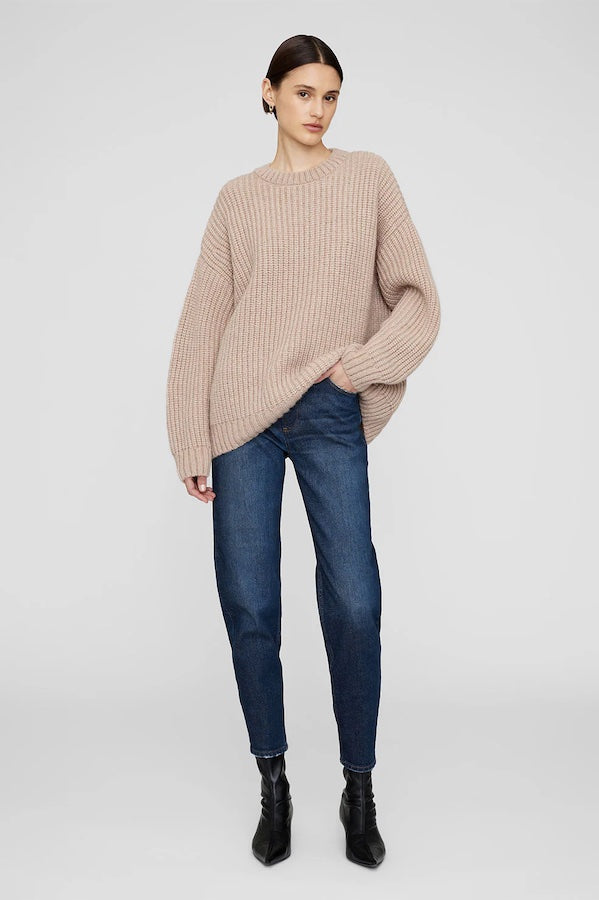 SYDNEY CREW SWEATER - CAMEL