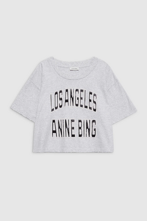 JOHNNY CROPPED TEE - GREY
