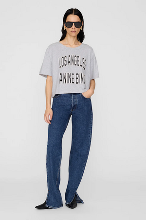 JOHNNY CROPPED TEE - GREY