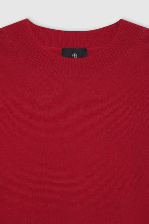 LEE CREW SWEATER - SCARLET RED