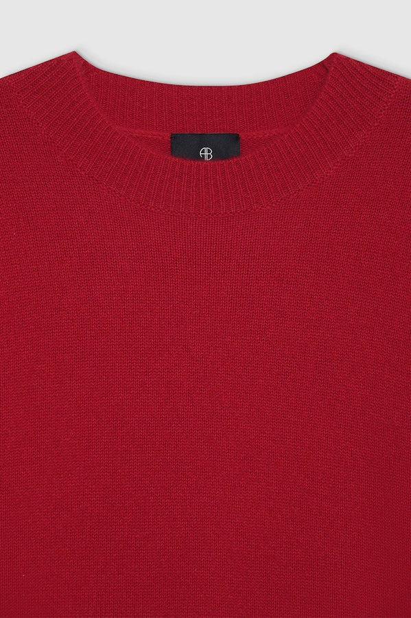 LEE CREW SWEATER - SCARLET RED